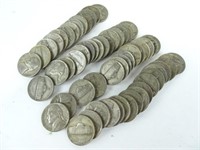 60 Silver War Nickels