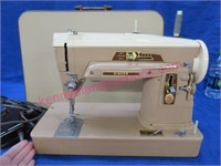 vintage singer sewing machine with cover
