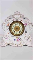 FRENCH STYLE MANTLE CLOCK IN CHINA CASE