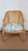 SQUARE CANE BACK ARM CHAIR