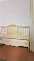 FRENCH PROVINCIAL DOUBLE HEADBOARD, FOOTBOARD