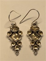 $300. S/Silver Citrine Earrings