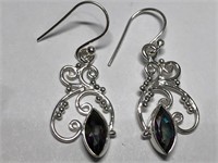 $160. S/Silver Mystic Topaz Earrings