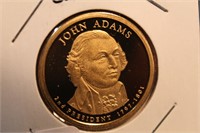 2007 -S Presidential John Adams Cameo Proof