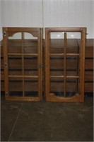 2 Oak & Glass Doors 20.5 x 39.5