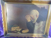 All time favorite print; Grandpa blessing a meal