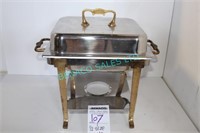 1X,1/2 SIZE ORNATE CHAFING DISH W/ LID, SEE NOTE