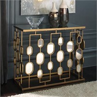 Ashley A400037 Mid Century Mirrored Console Table
