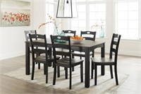 Ashley d338 Froshburg 7 pc Table & 6 Chairs