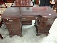 Vintage Chippendale Mahogany Vanity-Desk
