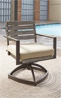 Ashley P655 Peachstone Outdoor Swivel Chair