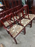 Vintage (6) Mahogany Chippendale Chairs