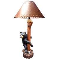 Climbing Bear Cabin's Lamp w/ Shade