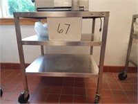 Stainless rolling cart/table