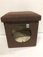 FOLDING STORAGE BOX WITH PILLOW / CAT HOUSE