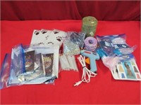 Glue Gun & Craft Supplies: Raffia, Patterns, Iron