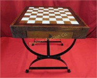 Checkers/Chess Game Table w/ Drawer