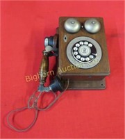 Vintage Style Wall Phone w/ Rotary Dial