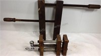 Wood and metal clamp