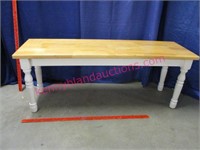 wooden 4ft wide bench (for the mud room)