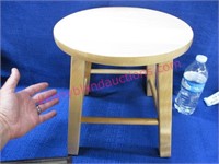 nice modern short wooden stool (12in tall)