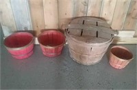 Bushel basket with lid