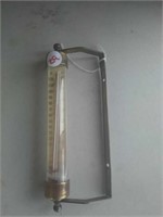 Glass weather thermometer