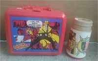 Dick Tracy plastic lunch box with thermos