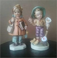 Boy and Girl Friedel Bavaria Figurines