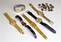Lot of fashion wristwaches and watch parts