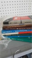Stack of truck and car books