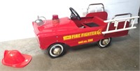 AMF FIRE FIGHTER UNIT 508 RED PEDAL CAR