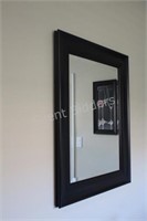 Mirror with Wood Dark Frame