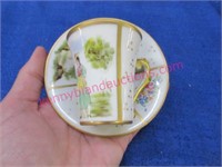 hand painted demitasse cup & saucer
