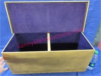 large wooden flip top box to store silver - 26in