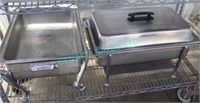 LOT, 2X, S/S CHAFING DISHES AS-IS,SEE NOTE