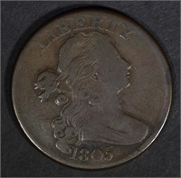 1805 DRAPED BUST LARGE CENT  VF