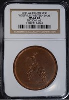 1933 AZ HK-689 SO CALLED DOLLAR, NGC MS-61 RB