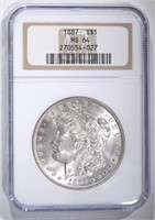 1887 MORGAN DOLLAR NGC MS64