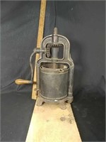 Antique Cast Iron Sausage Stuffer/ Fruit Press