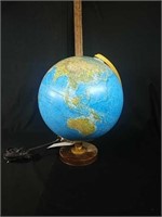 Mid Century Light Up Globe