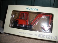 KUBOTA Excavator KX121-3-1/24 Scale-Die Cast