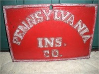 Pennslvania Insurance Company Cast Iron Plaque 7