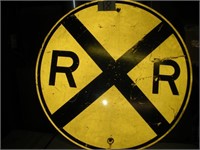 36 Inch Round RR Crossing Sign