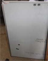 2 aluminum framed white boards