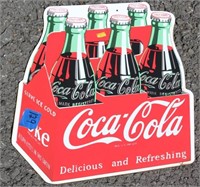 Coca-Cola six pack sign
