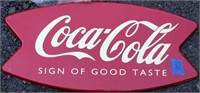 2 tin litho Coca-Cola signs