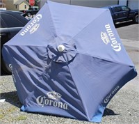 Twisted Tea patio umbrella, wdn ribs & pole, used