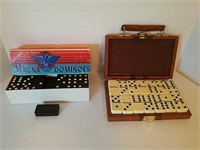 Magna Wooden Dominoes and Dominoes in Case