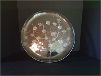Large Crystal Serving Platter by Walther Glas